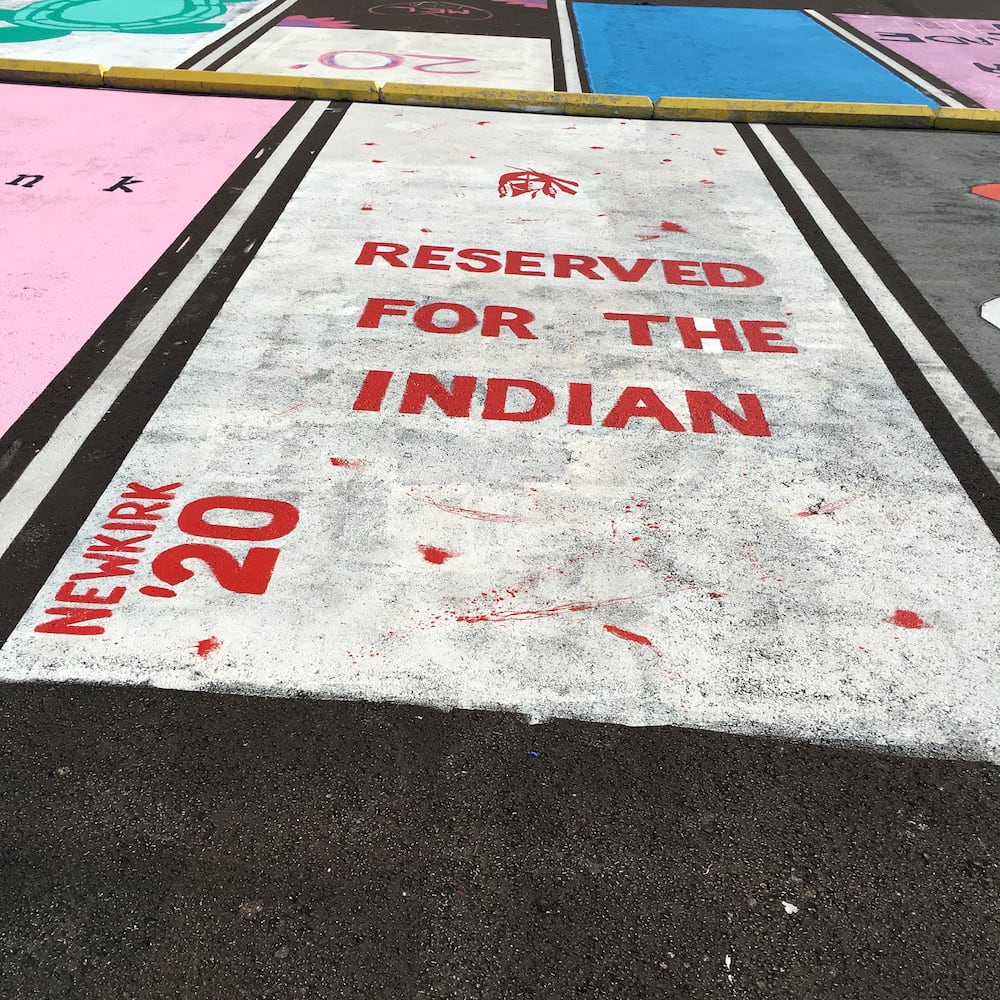 Fairfield High School senior parking spaces painted