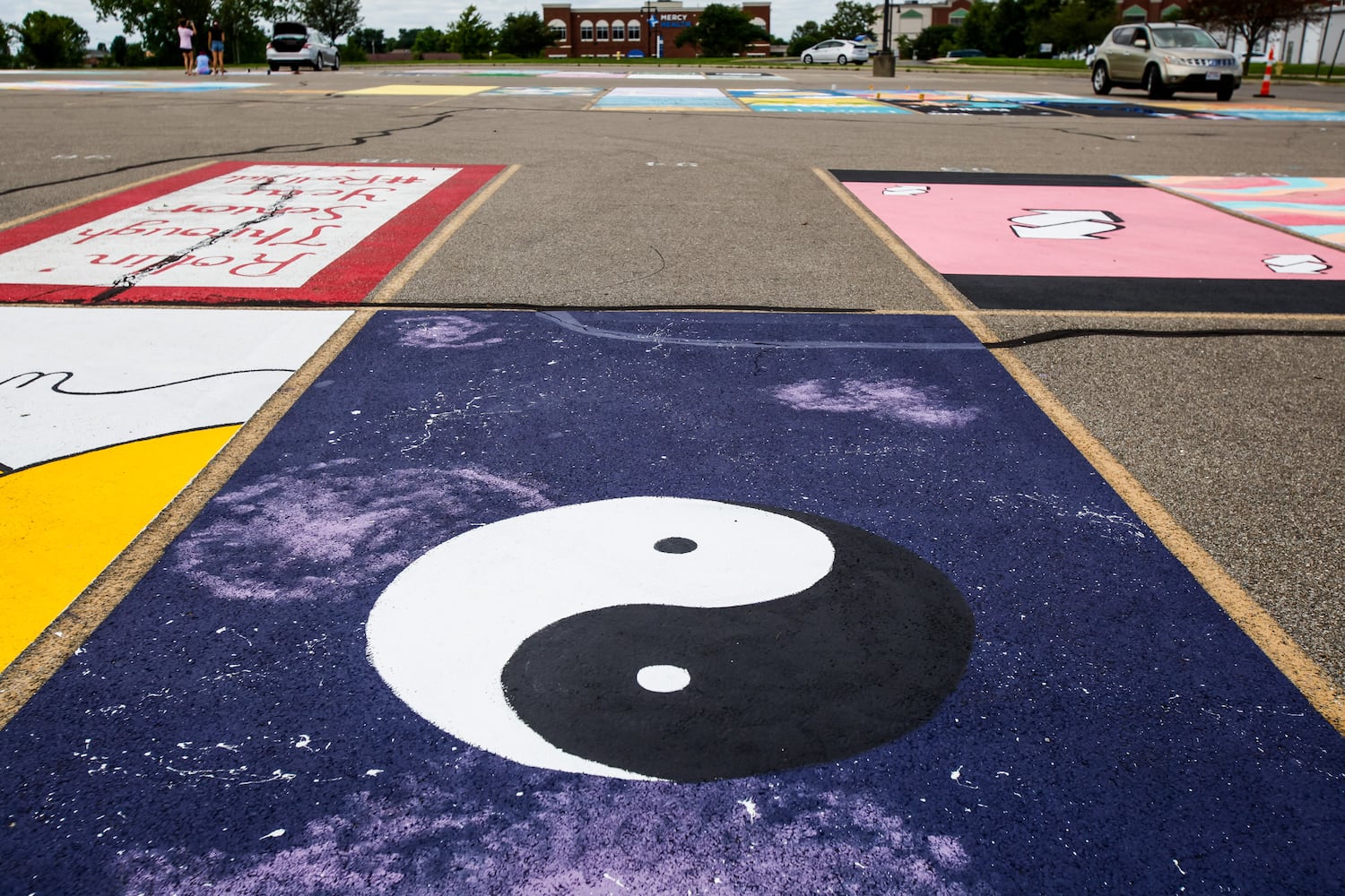 081220 Lakota East parking spot painting
