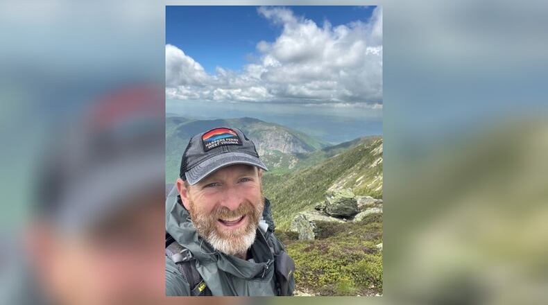 Joe Schellenbach, who graduated from Badin High School in Hamilton in 1991, has trekked the Appalachian Trail. CONTRIBUTED