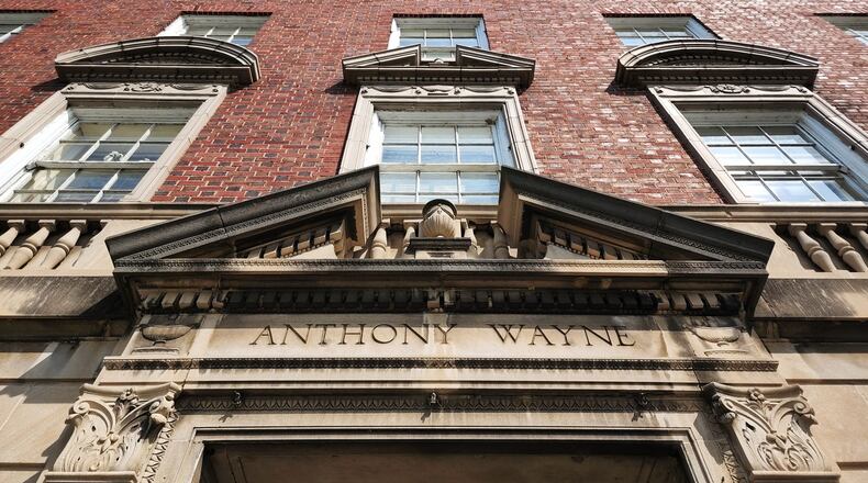 A developer has plans to turn the Anthony Wayne Apartments on South Monument Street into a 54-room boutique hotel. If the sale goes through, construction on the hotel could start in early 2023 and take a year to complete. Residents have been notified of the project and given six months' notice to vacate. NICK GRAHAM/STAFF
