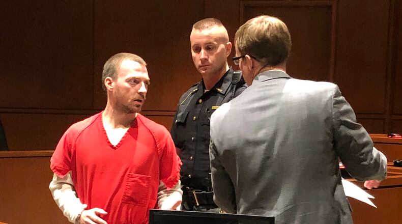 Kyle M. Motz, 33, of Morrow, was ordered Monday to complete his 18-month prison sentence in prison. STAFF/LAWRENCE BUDD