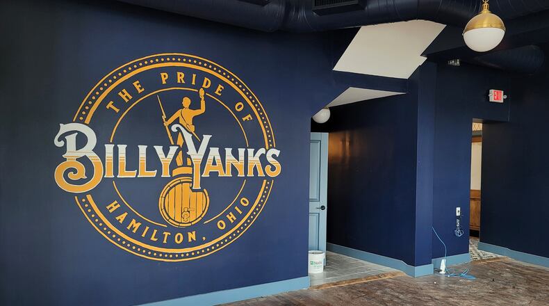 The Billy Yanks bourbon bar on Main Street is nearing completion, with hopes of a late-July opening. NICK GRAHAM/STAFF