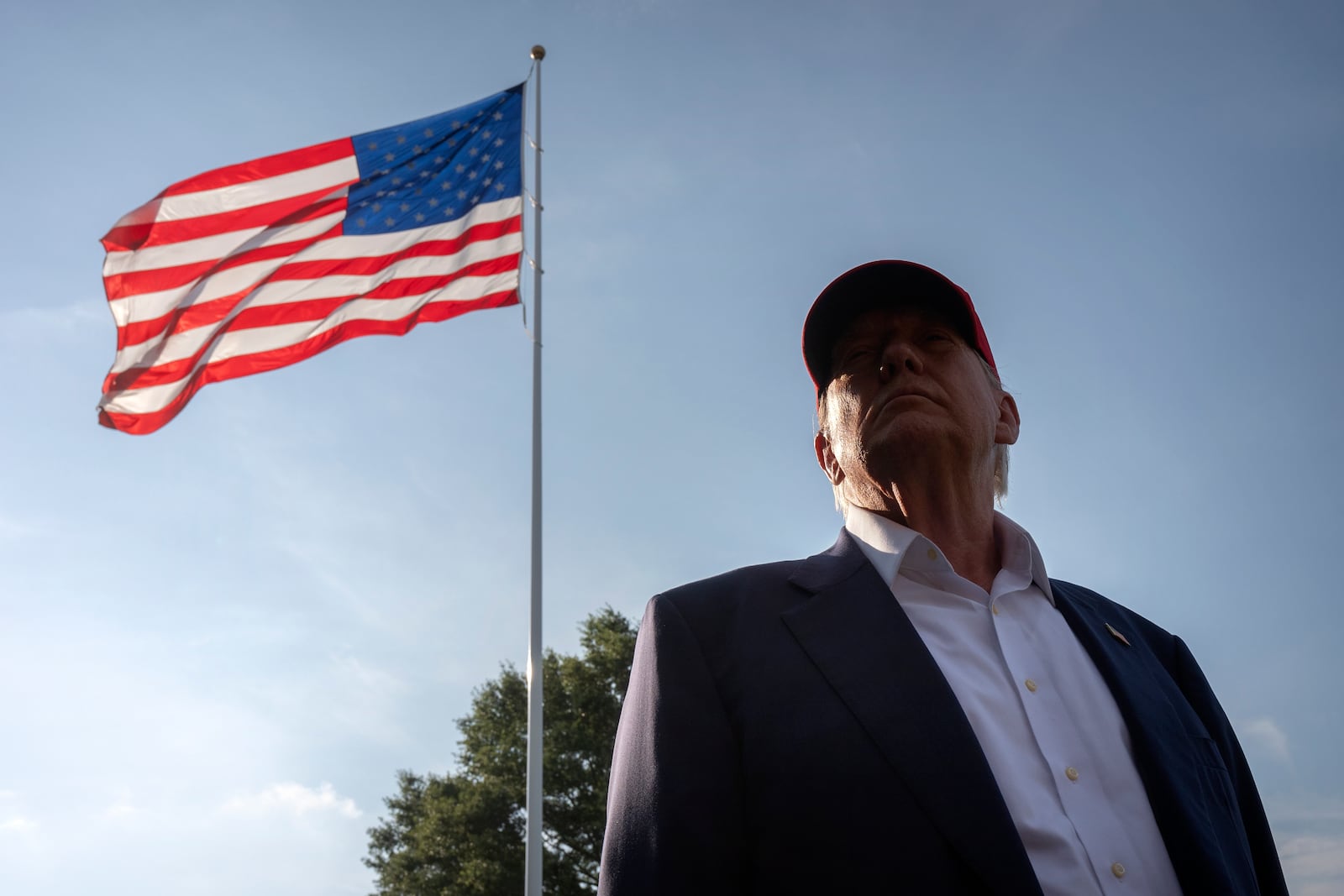President Donald Trump speaks to the media before walking across the South Lawn of the White House to board Marine One en route to Joint Base Andrews, Md., and on to Florida, Tuesday, July 1, 2025, in Washington. (AP Photo/Mark Schiefelbein)
