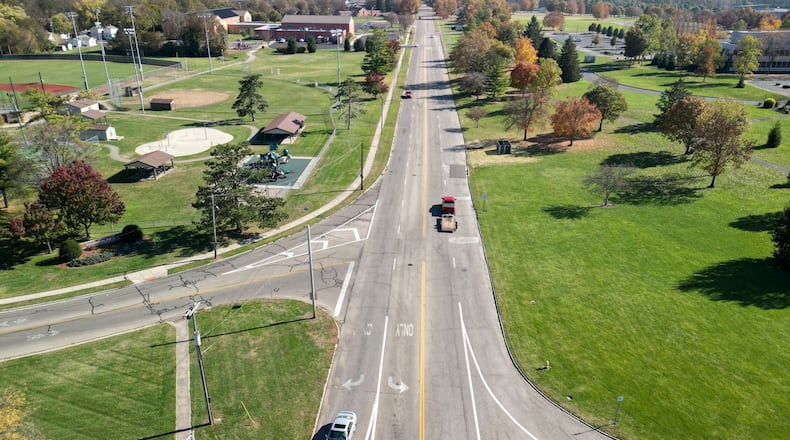 Hamilton was awarded a $400,000 Safe Streets for All grant from the federal government to create a new Hamilton Safe Streets for All plan and design and construct a demonstration project, which is reducing the four-lane Knightsbridge Boulevard to three lanes (which includes a center turn lane) and a buffered two-way bike path. The project also includes improved crossing at Knightsbridge and Neilan Boulevard to provide improved access to the Great Miami River trail. The demonstration project could begin in 2025. The city agreed to provide a $100,000 match of the federal grant. NICK GRAHAM/STAFF
