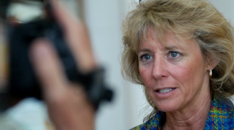Kay Rogers, former Butler County auditor, is suing PNC saying she doesn’t owe the bank $4 million Butler County borrowed during the Dynus scandal. Rogers signed a form saying the county had the money to repay the loan. FILE