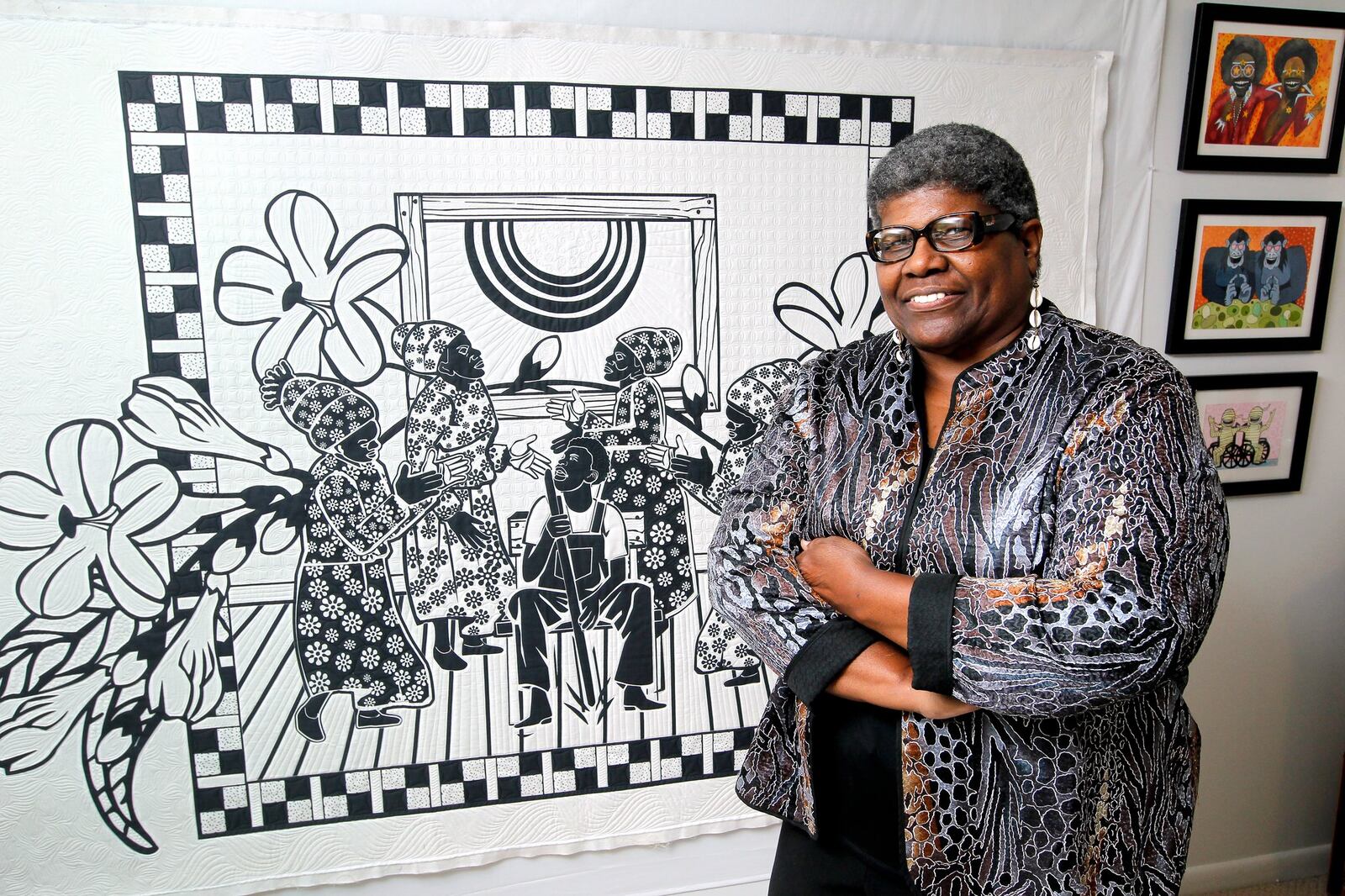 Carolyn Mazloomi, a West Chester Twp. resident, curated the Fitton Center’s exhibition "Visioning Human Rights in the New Millennium: Quilting the World's Conscience."