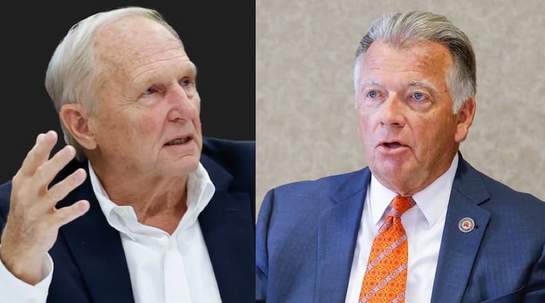 Butler County Commissioners Don Dixon and T.C. Rogers