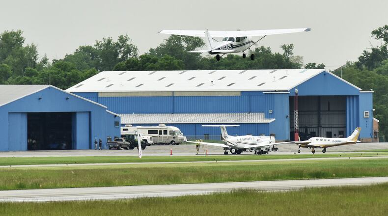 Middletown City Council Tuesday will consider a large supplemental appropriation for the Middletown Regional Airport. The city is in the process of taking over the Fixed-Based Operator responsibilities at the end of the year. FILE PHOTO An airplane takes off from Middletown Regional Airport/Hook Field Wednesday, May 25 in Middletown. NICK GRAHAM/STAFF
