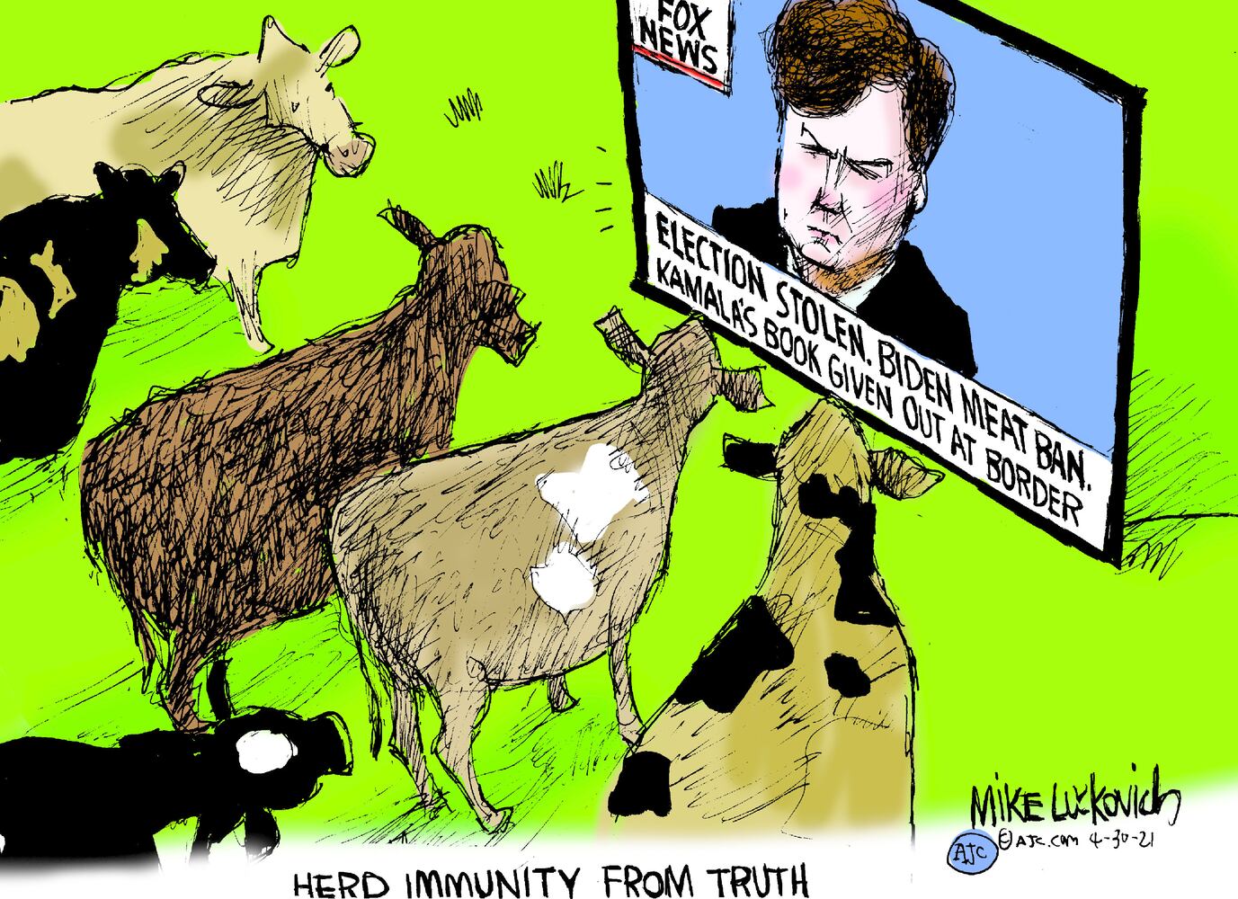 Week in cartoons: Biden's first 100 days, anti-vaxxers and more