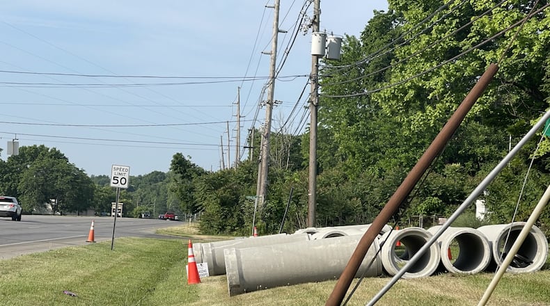 Construction began Sept. 15 on U.S. 40 as part of a multi-route culvert preservation project in Preble and Butler counties. Contractors will be replacing a culvert between U.S. 127 and Monroe Central Road in Preble County. STAFF/FILE