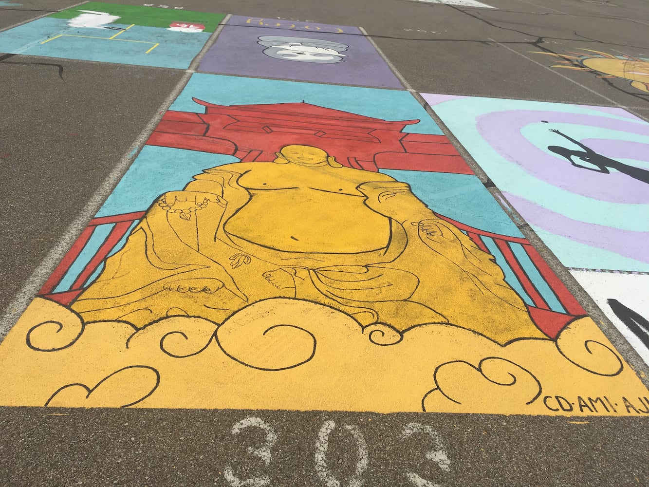 Lakota West High School parking lot spaces