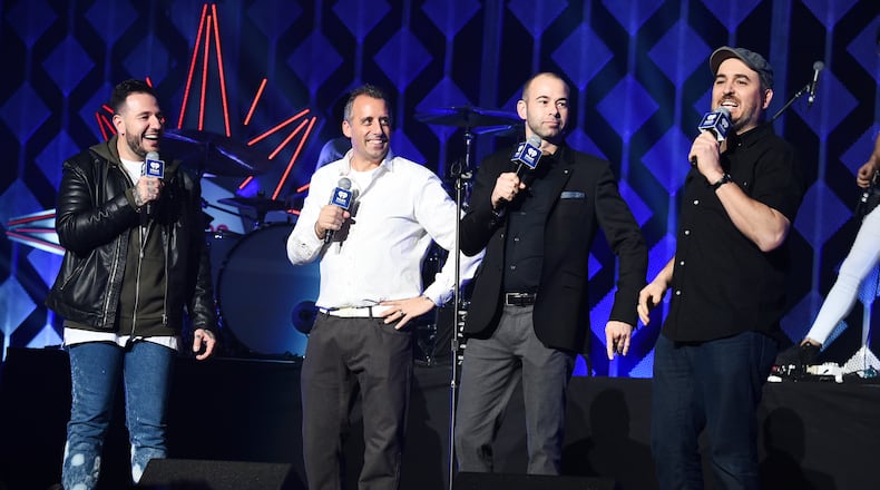 File photo: Joe Gatto, James "Murr" Murray, and Brian "Q" Quinn, of Impractical Jokers speak onstage at the Z100's Jingle Ball 2017 press room on December 8, 2017 in New York City. (Photo by Theo Wargo/Getty Images for iHeartMedia)