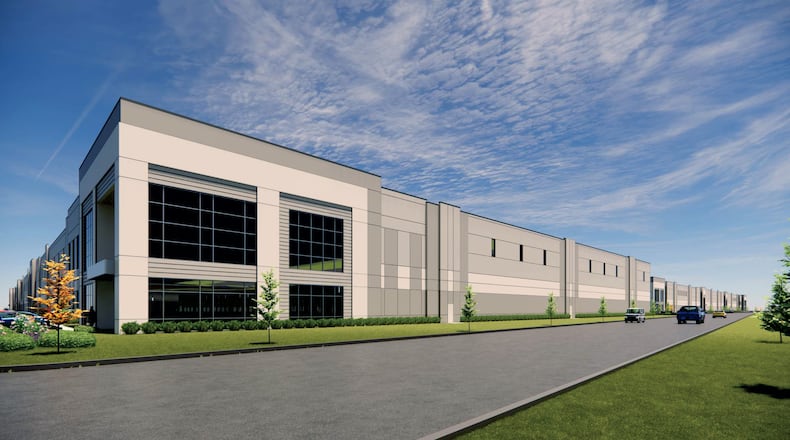 Hillwood Investment Properties plans to build the Park 275 industrial plant on the easter half of the former Forest Fair Mall site straddling the Fairfield-Forest Park border. Contributed photo