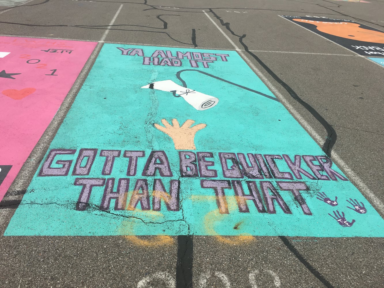 Lakota West High School parking lot spaces