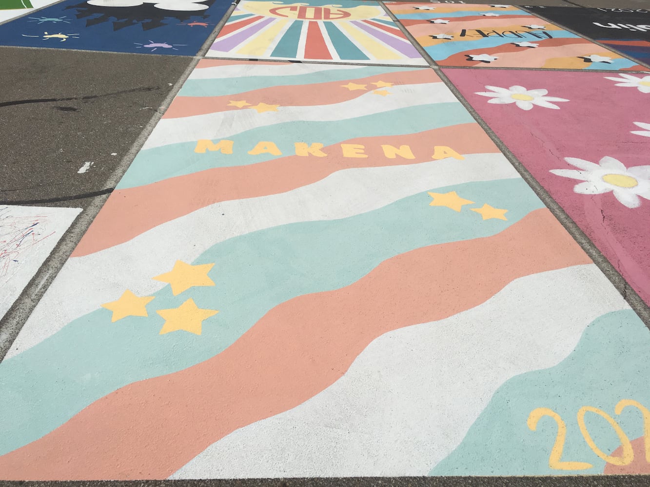 Lakota West High School parking lot spaces