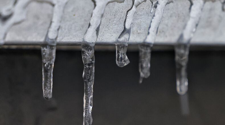 A wintry mix of mostly sleet covered the Butler County area Thursday, Feb. 3, 2022 with more ice and snow expected to fall. NICK GRAHAM/STAFF