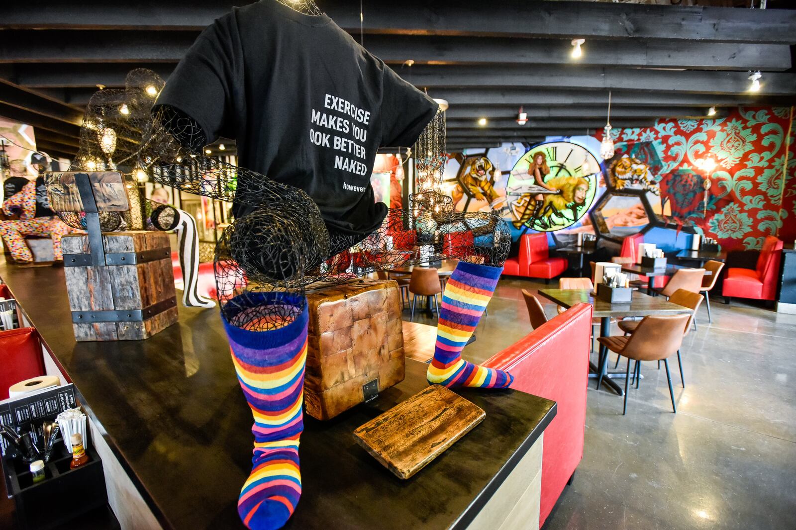 Agave & Rye has opened a location at Liberty Center in Liberty Township. The restaurant features a variety of tacos and large selection of tequilas and bourbons. This is their first location in Ohio. They have locations in Covington and Lexington in Kentucky. Murals and colorful decor give you a lot to look at while dining. NICK GRAHAM/STAFF