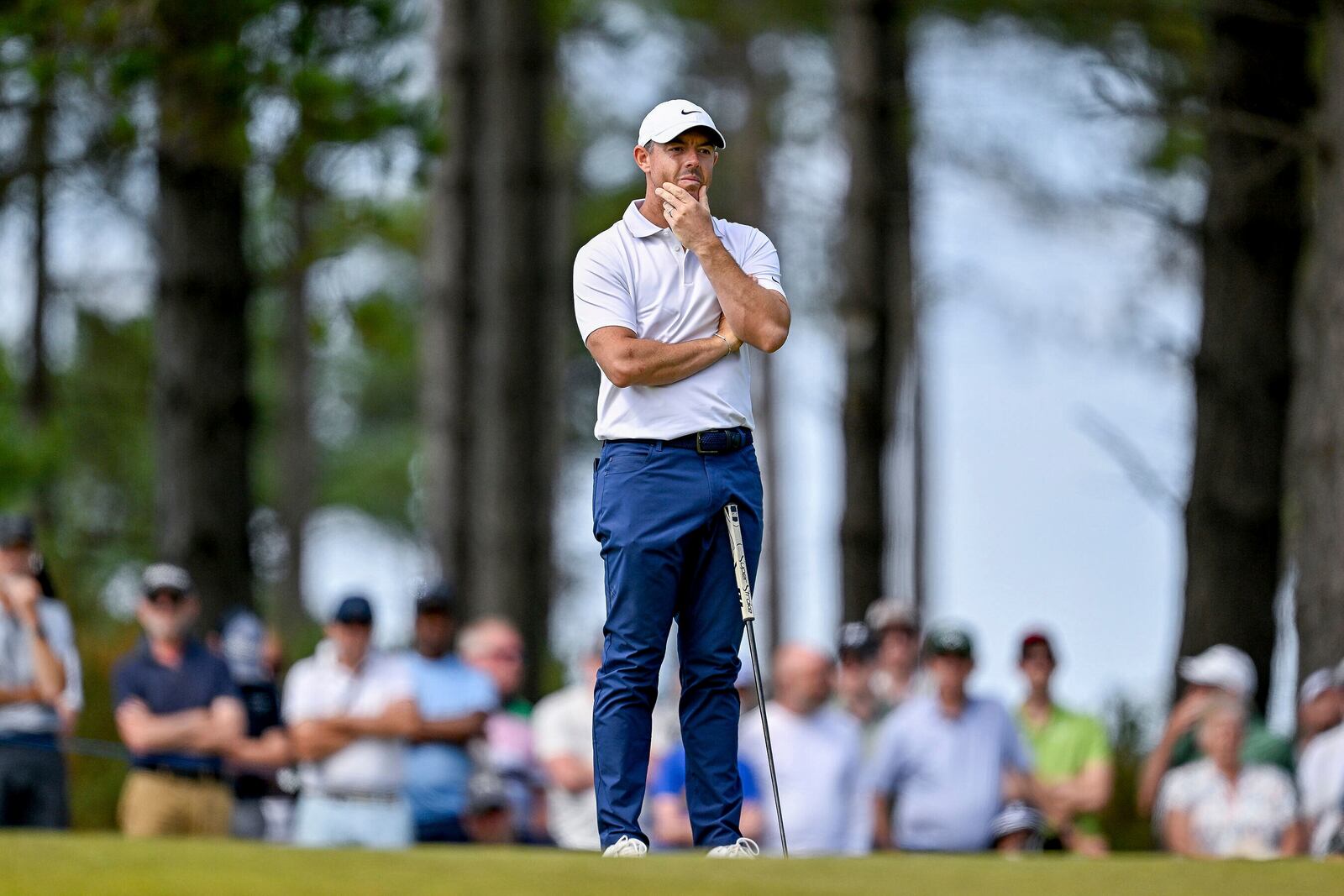 Northern Ireland's Rory McIlroy on day four of the Scottish Open 2025 at The Renaissance Club, North Berwick, Scotland, Sunday July 13, 2025. (Malcolm Mackenzie/PA via AP)