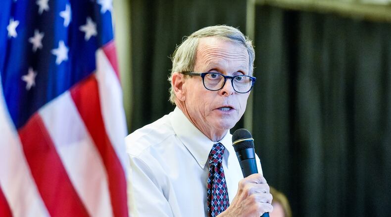 Gov. Mike DeWine is pleading with Ohioans to remain vigilant with mask-wearing and social distancing requirements in order to slow the spread of the novel coronavirus, known as COVID-19. NICK GRAHAM/FILE
