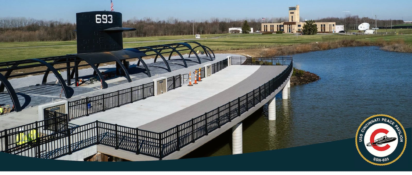 Eleven, 3-sided educational sign stations are being added to the USS Cincinnati Memorial Peace Pavilion before its May 16 grand opening at Voice of America Park in West Chester Twp. SUBMARINE CINCINNATI MEMORIAL ASSOCIATION/CONTRIBUTED