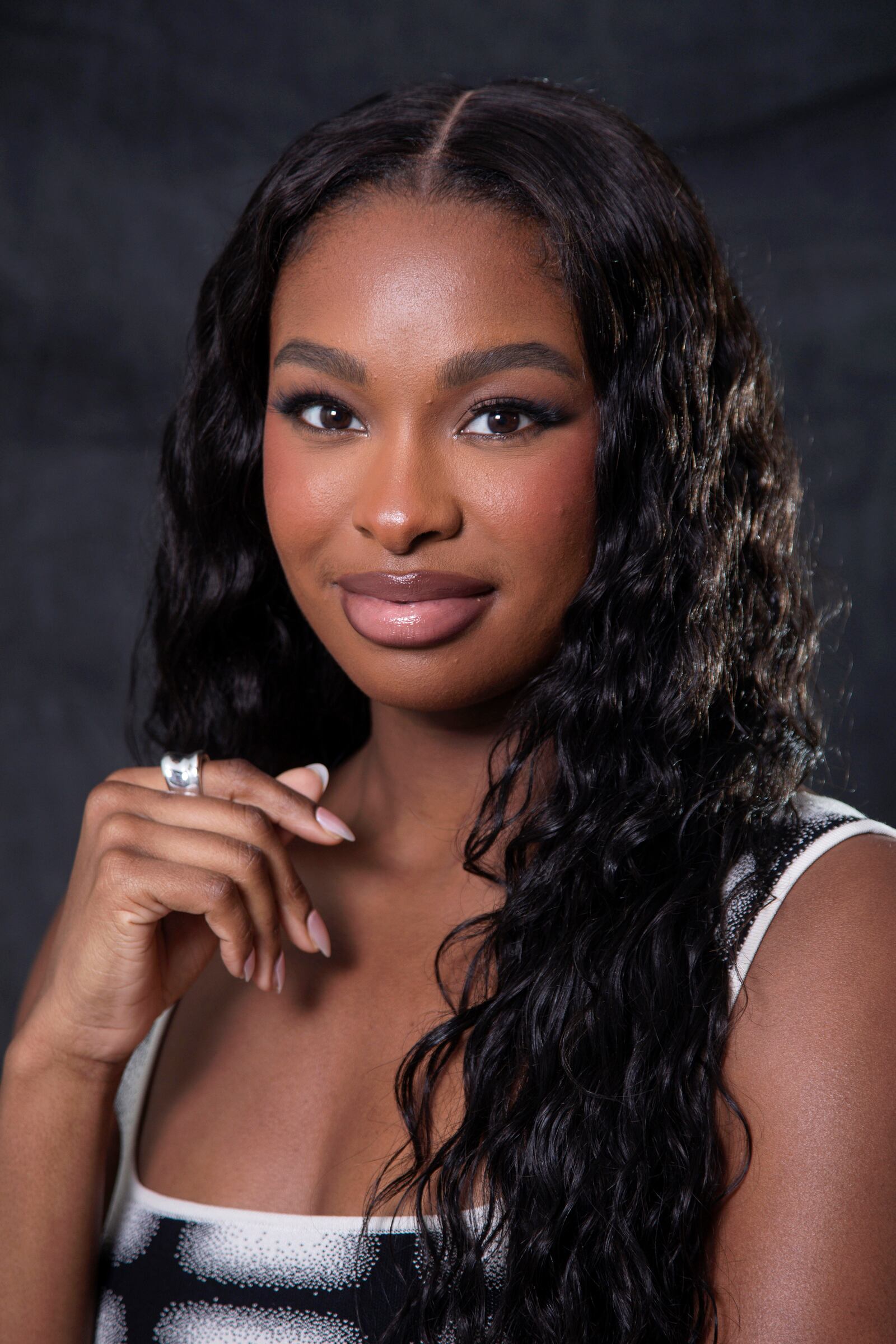 Coco Jones poses for a portrait on Monday, April 21, 2025, in New York. (Photo by Andy Kropa/Invision/AP)