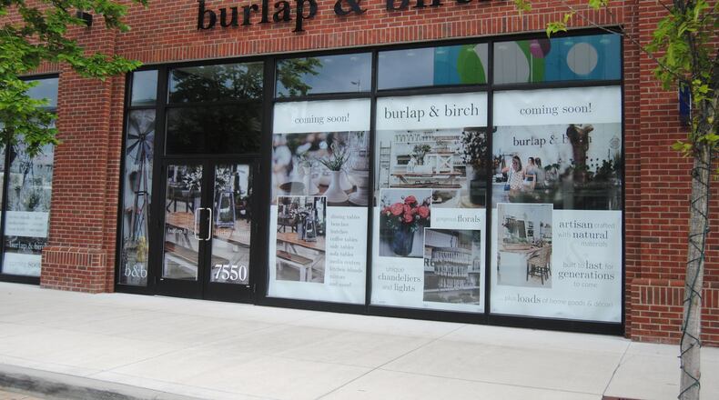 Burlap & Birch is slated to open in July at Liberty Center in Liberty Twp. Last fall at Liberty Center, the same family that owns Burlap & Birch launched a new location of sister store Rose & Remington. ERIC SCHWARTZBERG/STAFF