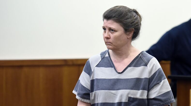 Dawn Schearer, accused of killing her ex-husband Anthony “Tony” Shearer in their Middletown home, appeared Feb. 15 for a preliminary hearing in Middletown Municipal Court. NICK GRAHAM/STAFF