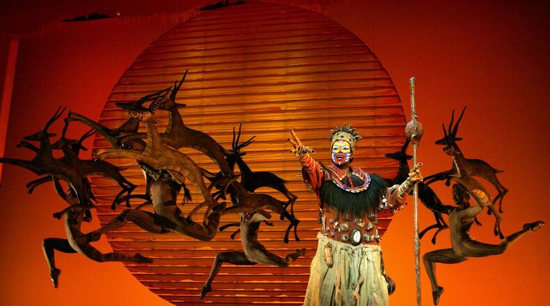 Gugwana Dlamini as Rafiki in Disney's "The Lion King," slated May 1-12, 2024 at the Schuster Center courtesy of Dayton Live. PHOTO BY JOAN MARCUS