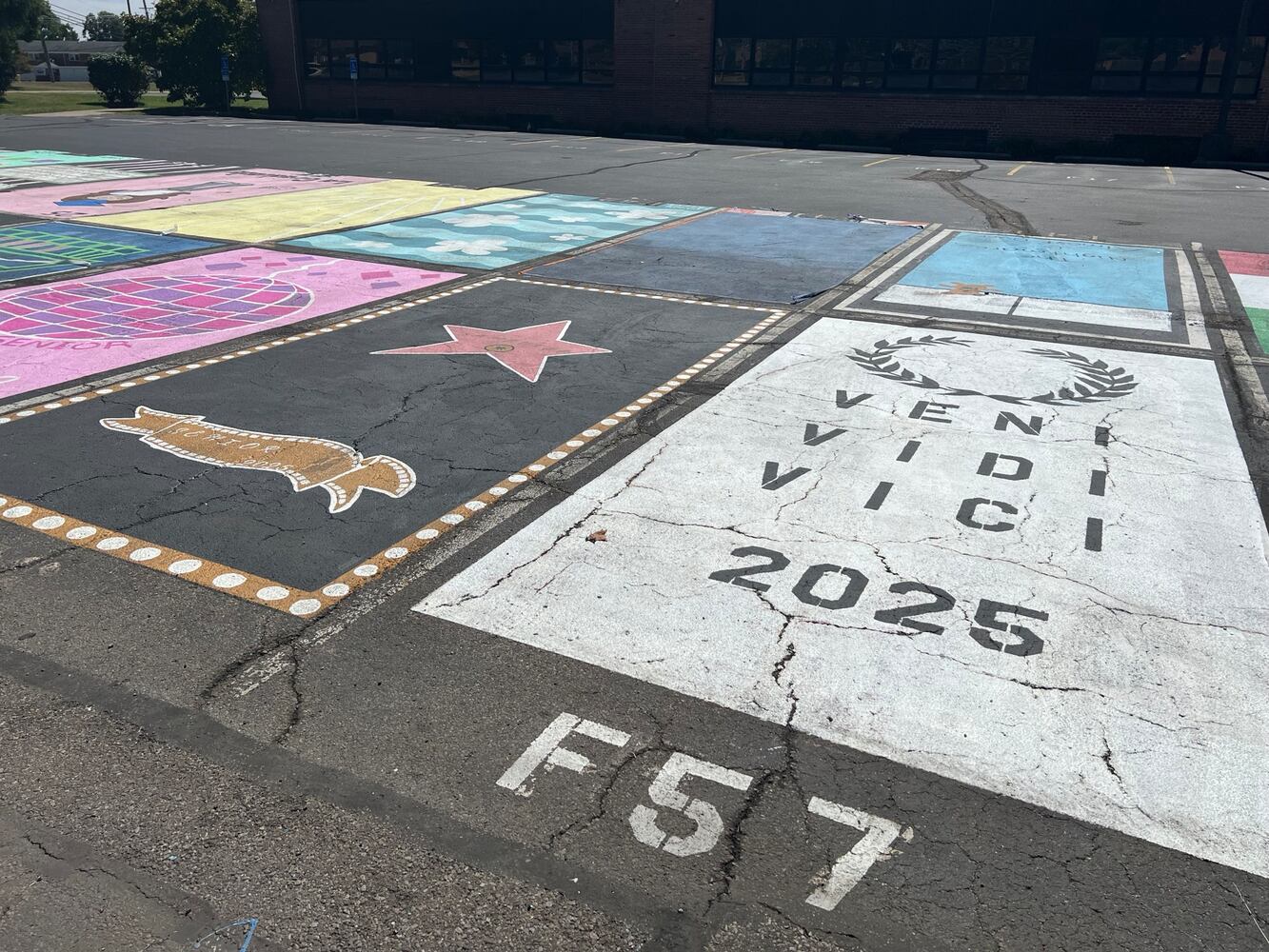 Hamilton high school senior parking lot spaces