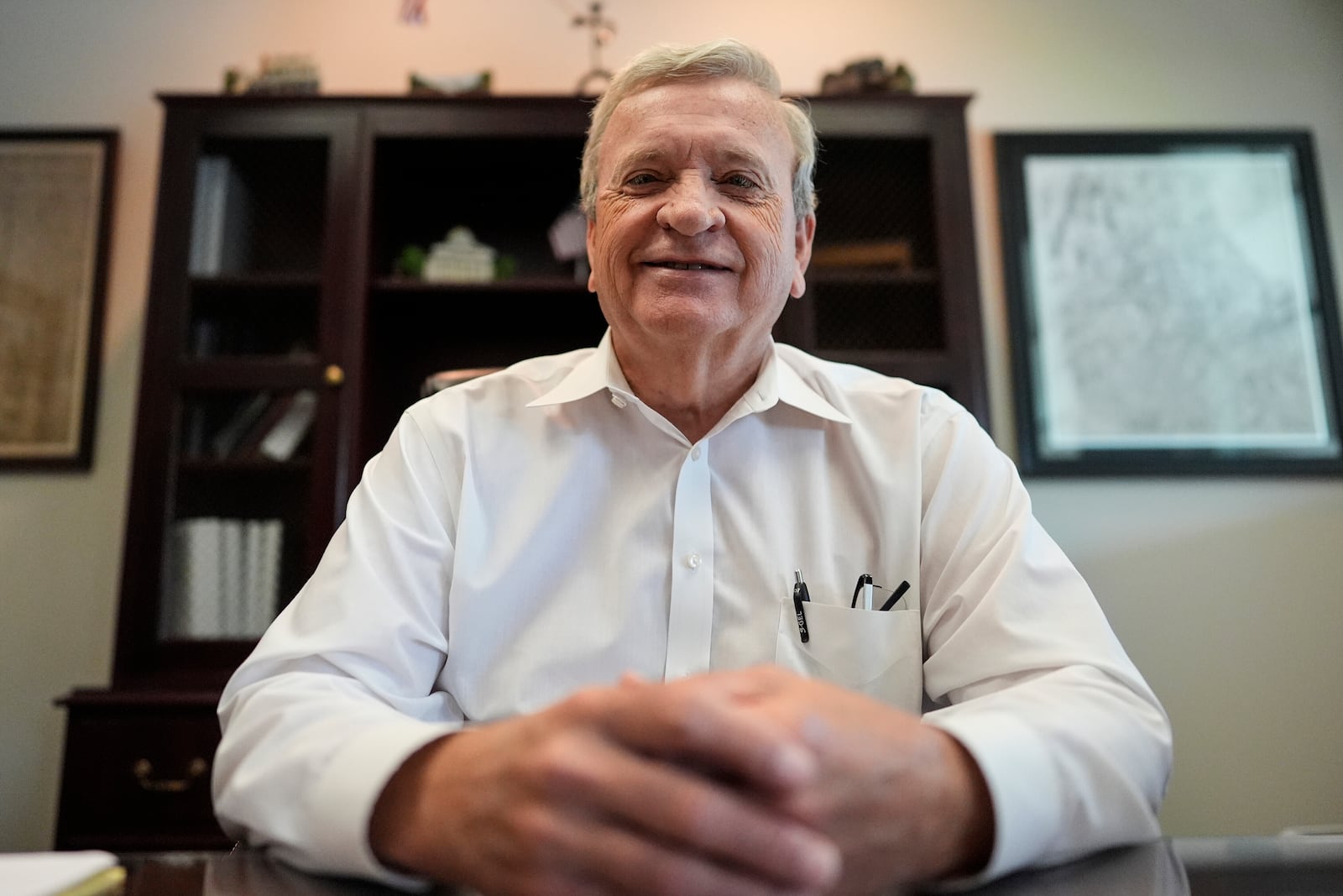 Bartow County Commissioner Steve Taylor poses for a photo, Friday, June 27, 2025, in Cartersville, Ga. (AP Photo/Mike Stewart)