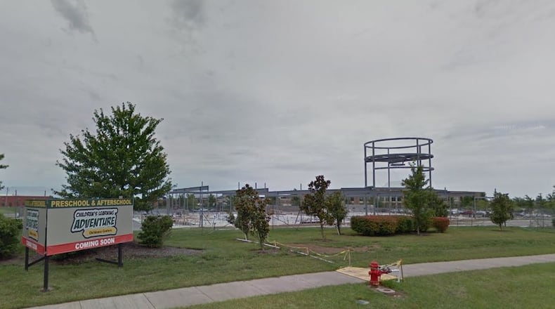 The steel structure of a planned Children’s Learning Adventure project at 8200 Wilkens Blvd. in Deerfield Twp. will be removed and the site will be marketed for future use. (Photo: Google Maps)