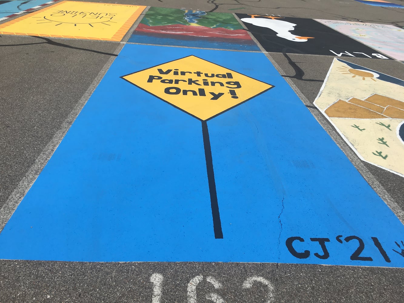 Lakota West High School parking lot spaces