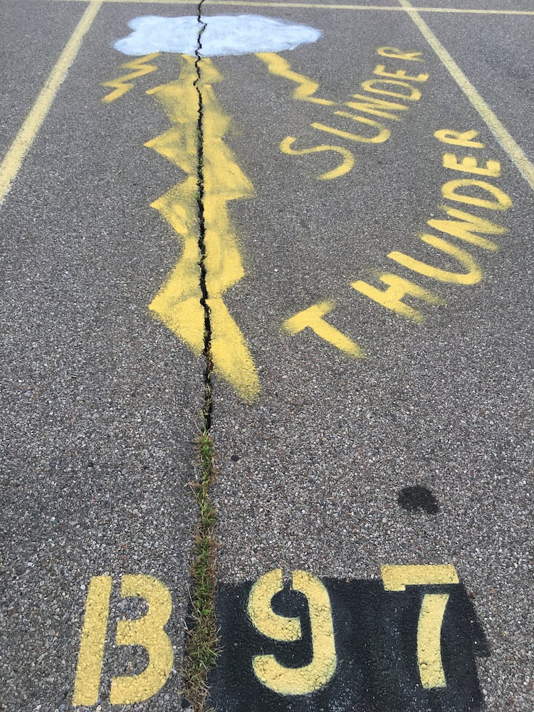 parking lot spaces