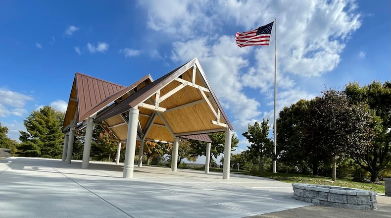 Pictured is the recently constructed pavilion on Thursday, October 13, 2022, at Fairfield’s Harbin Park on Hunter Road. This new shelter is part of the first phase of a four-phase redevelopment of the cities largest part. MICHAEL D. PITMAN/STAFF