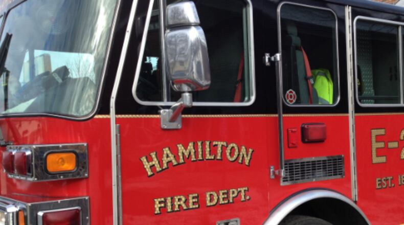 A Hamilton Fire Dept. truck is shown here. FILE/JOURNAL-NEWS