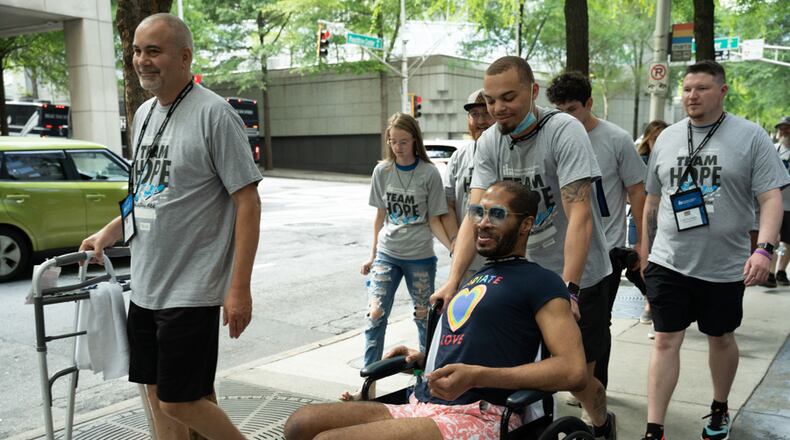 Huntington's Disease Society of America/Hundreds of walkers will gather locally for the Ohio Valley Team Hope Walk at 10 a.m. on Oct. 6 at VOA MetroPark. (Photo is from a previous event.)