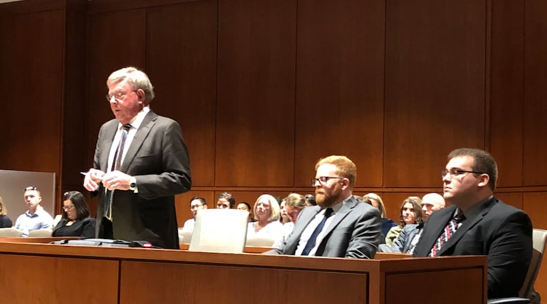 A judge ruled John Austin Hopkins, the former Springboro elementary school teacher facing 36 gross sexual imposition charges involving his former students, will not be permitted to celebrate the holidays with the children in his family. STAFF/LAWRENCE BUDD