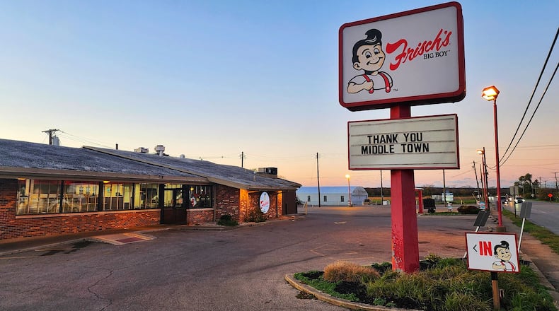 The Frisch's restaurant on Germantown Road in Middletown is one of several in the area that have closed recently after eviction notices were filed. NICK GRAHAM/STAFF