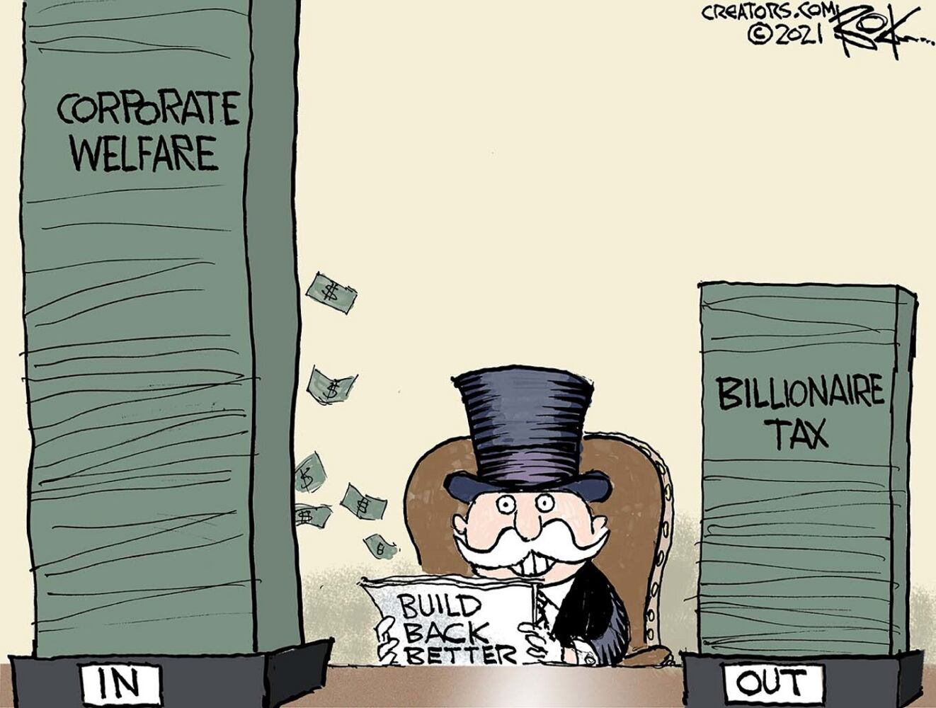 WEEK IN CARTOONS: Facebook name change, Biden’s spending plan and more