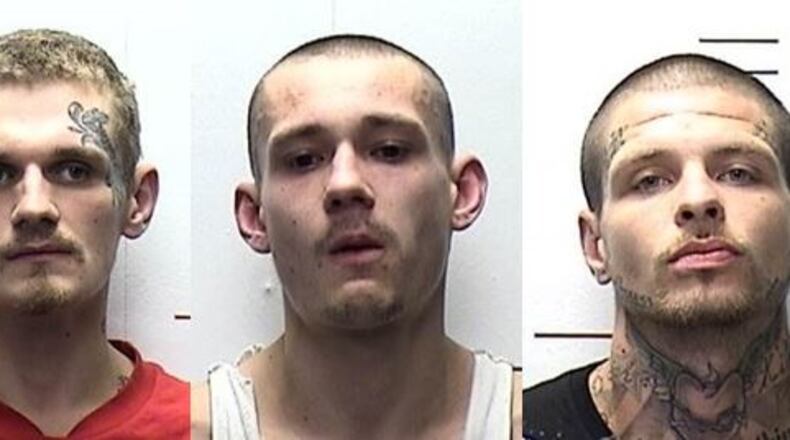 Doug Best (left); Derrick Brown (center) and Charles Ray Graham (Middletown City Jail)