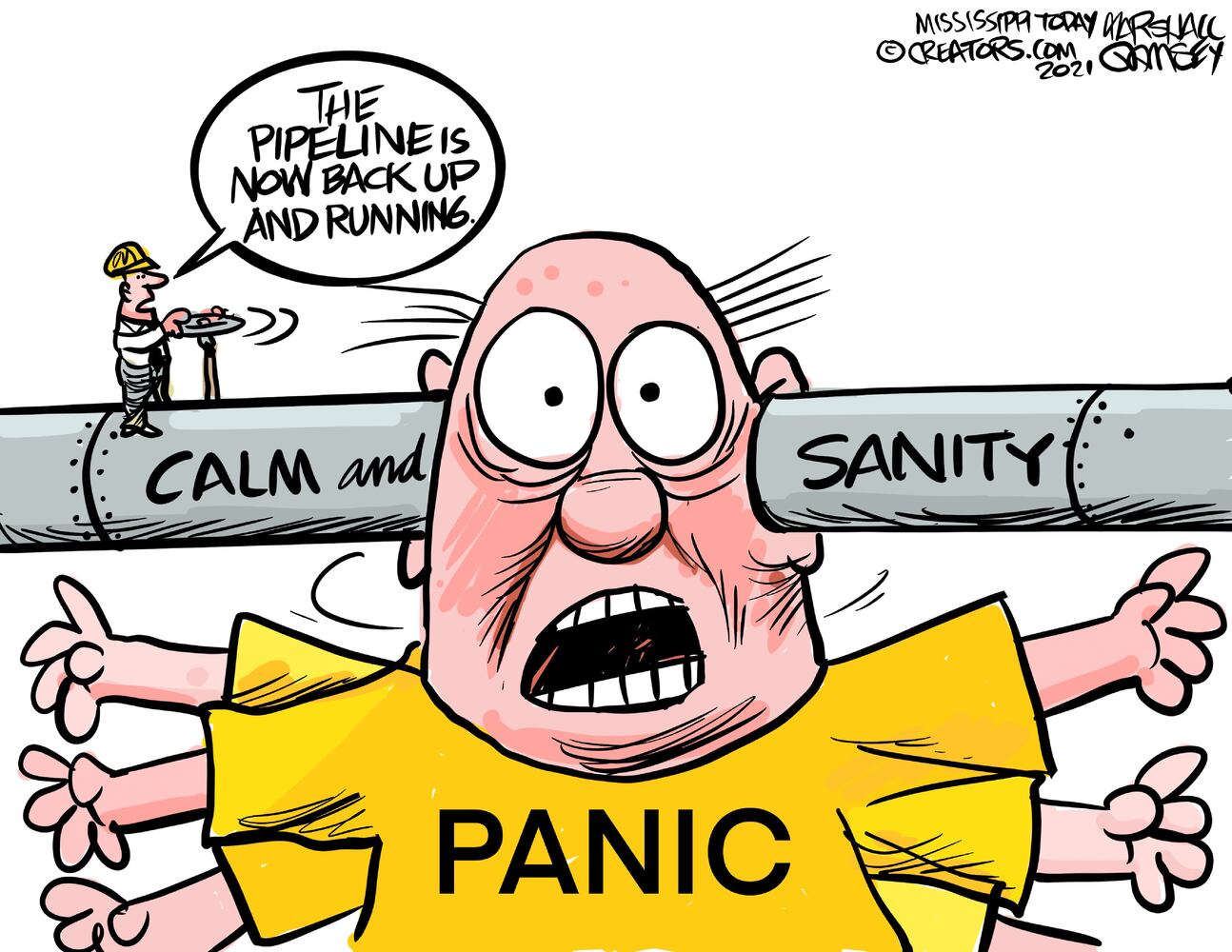 Week in cartoons: Facebook ban, pipeline ransom and more