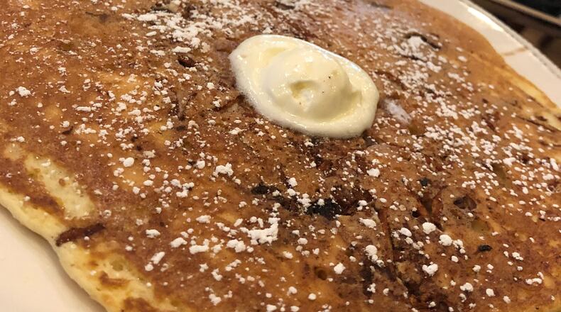 First Watch offers carrot cake pancakes as one of their menu items off 'The Middle Griddle' STAFF PHOTO / ALLEGRA CZERWINSKI