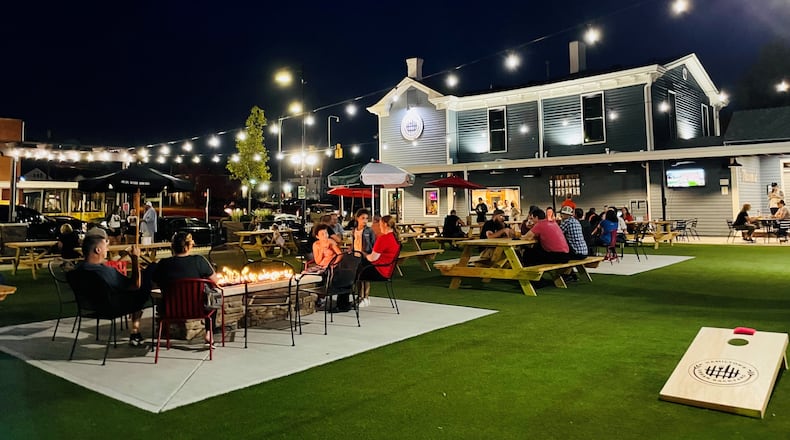 Featuring local food truck cuisine and a rotating food truck schedule, Hamilton’s Urban Backyard offers a backyard atmosphere for all ages and is located on Main Street. FILE
