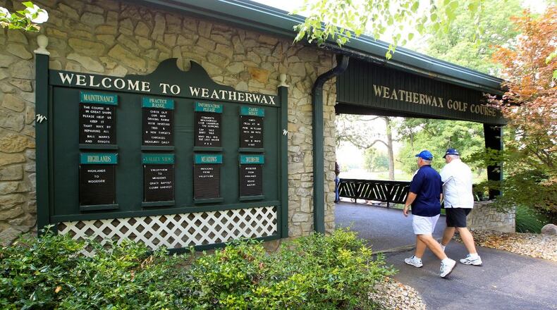 Golfers arrive at Weatherwax Golf Course in Middletown. MetroParks of Butler County announced Sept. 23, 2015, it has acquired the golf course at 5401 Mosiman Road and plans to combine it with the adjacent Sebald Park to create the new Elk Creek MetroPark. STAFF FILE / NICK DAGGY