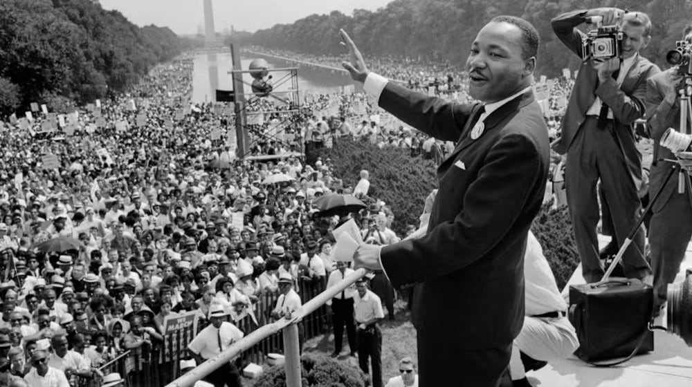 Pictured is Martin Luther King Jr. at his famous 1963 "I have a dream" speech in the nation's capital. (File)