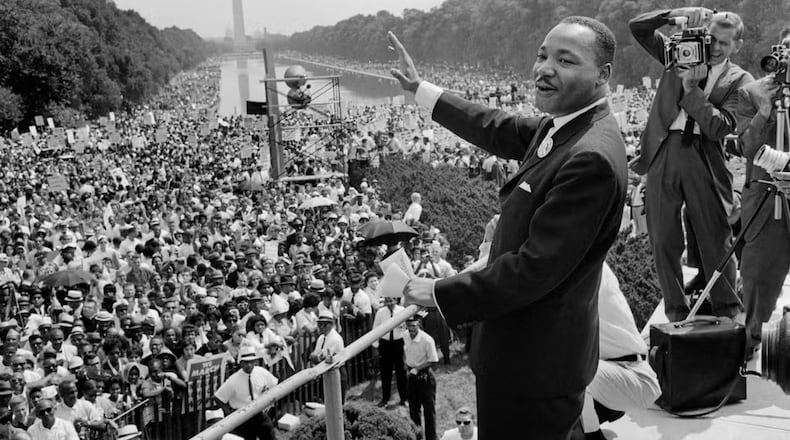 Pictured is Martin Luther King Jr. at his famous 1963 "I have a dream" speech in the nation's capital. (File)
