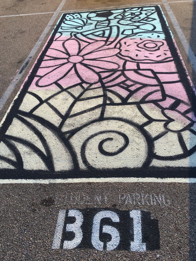 parking lot spaces