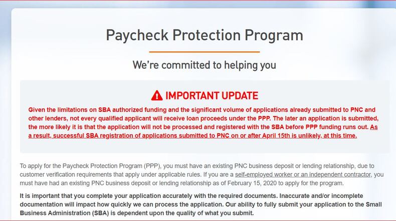 PNC Bank website image capture