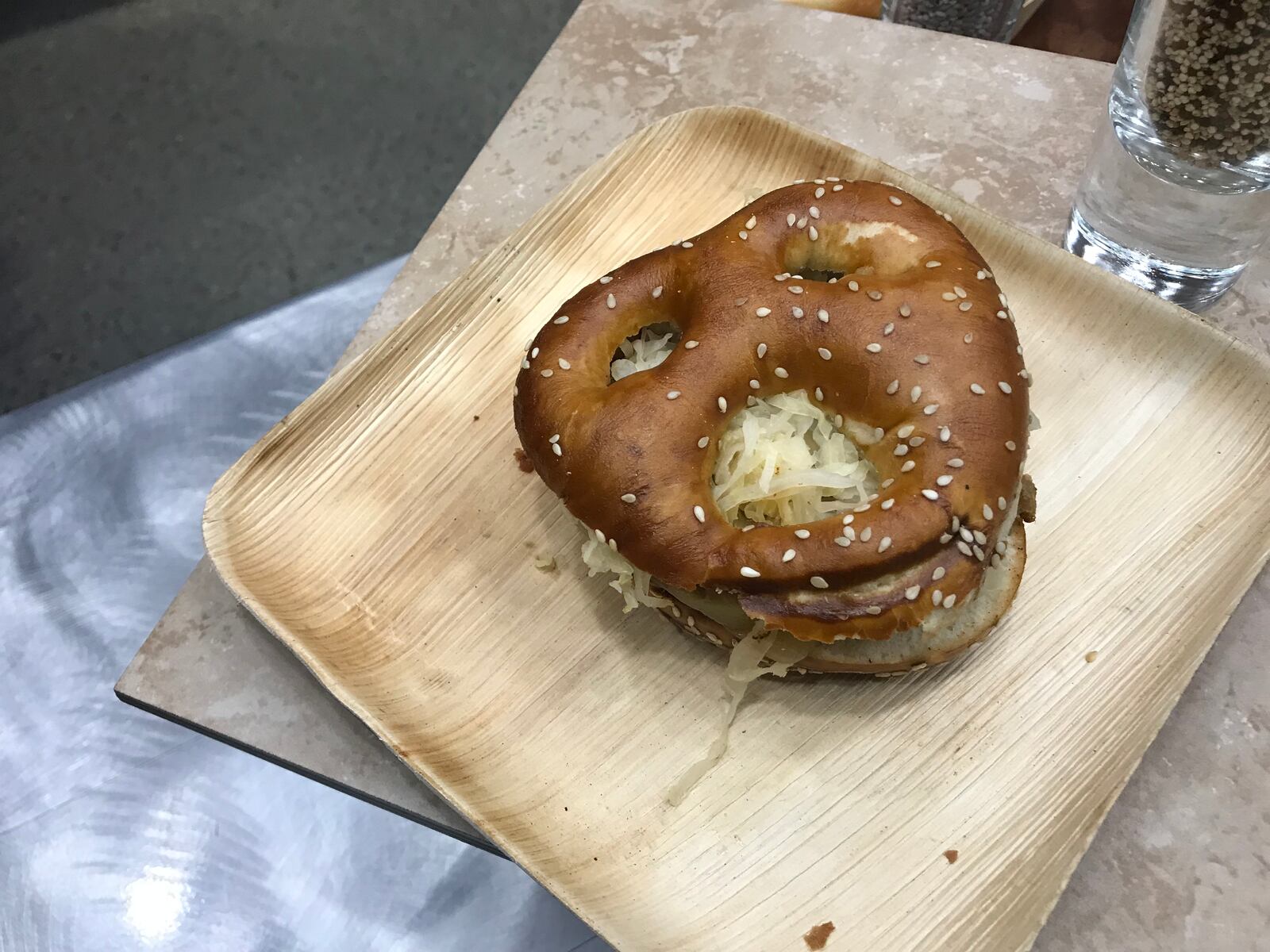 The Goetta Burger at Great American Ball Park: This patty comprised of German ground meat and oats makes it a uniquely Cincinnati ballpark item. It comes topped with Swiss cheese and is served on a Servatii’s pretzel bun. CONTRIBUTED
