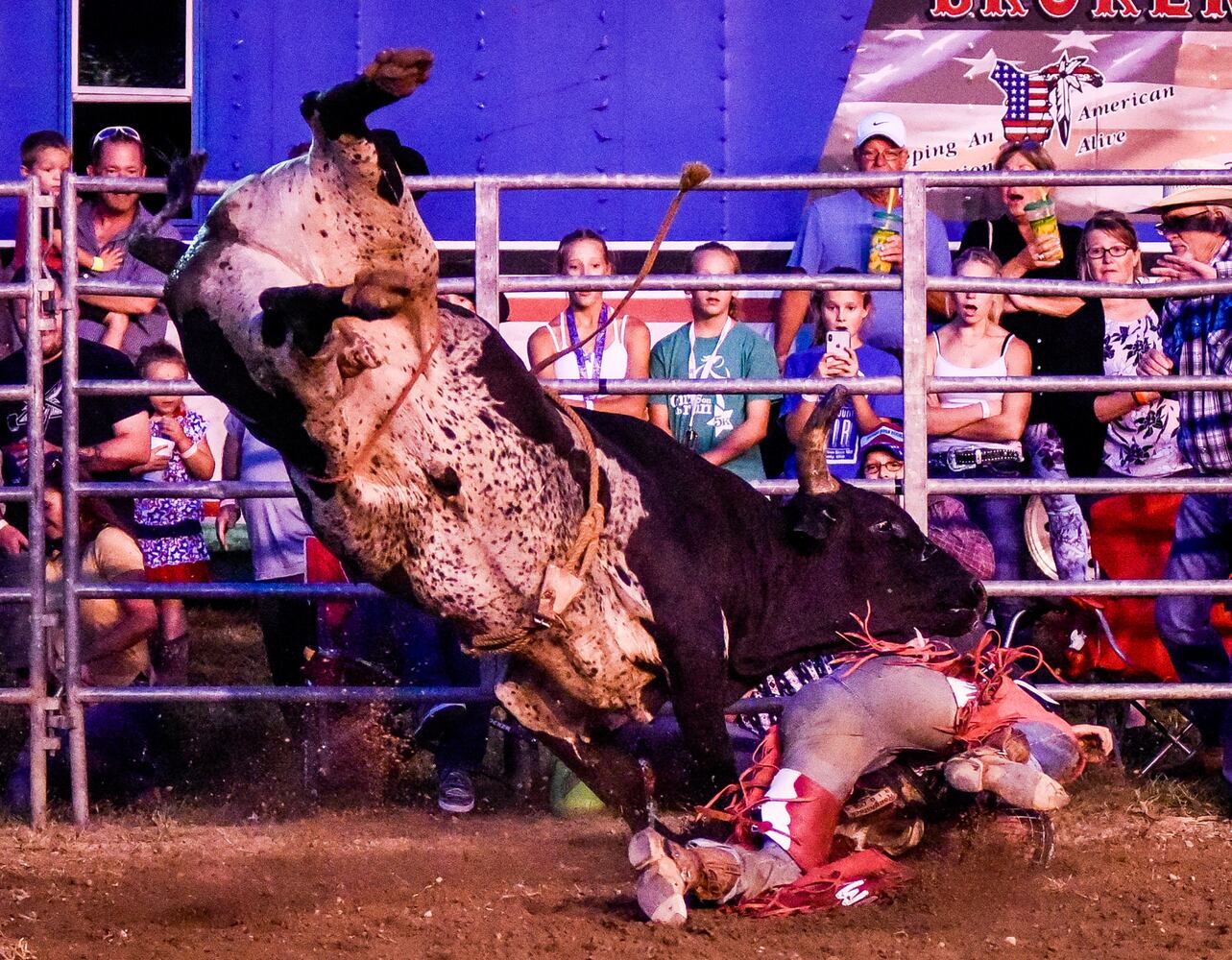Broken Horn Rodeo closes out the night Wednesday at the Butler County Fair